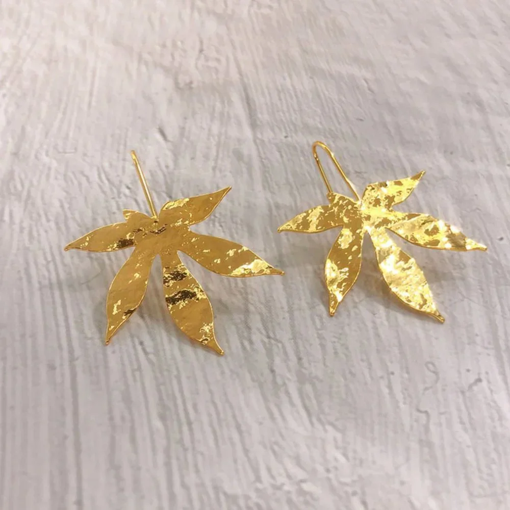 Anthropologie Fall Leaves Earrings